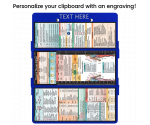 WhiteCoat Clipboard® Trifold - Blue Physical Therapy Edition